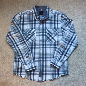 Men’s Calvin Klein plaid dress shirt